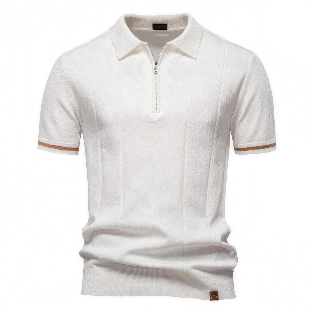 Ribbed Knit Shirt in White